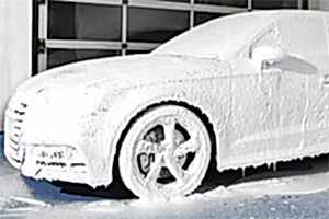 snow foam at American Carwash